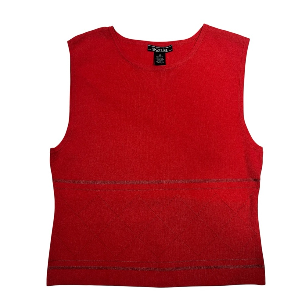 SONIA Vintage Sweater Tank Top Embroidery size XL